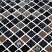 Black glass tile silver glass mosaic tiles crystal glass tile kitchen backsplash wall tiles HM0017