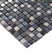 Black glass tile silver glass mosaic tiles crystal glass tile kitchen backsplash wall tiles HM0017