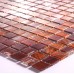 Brown Glass Mosaic Tile Brown Crystal Backsplash Tiles Hand Painted Bathroom Wall Tile JX003