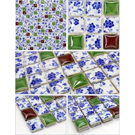 Wholesales Porcelain Square Mosaic Tiles Design porcelain tile flooring Kitchen Backsplash JN004