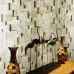 Stone Glass Mosaic Tile Natural Wood Pattern Wall Marble Tiles Backsplash Mosaic Tile SGS57-GD2013