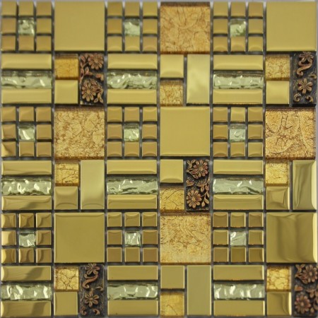 Glass Mosaic Tiles Crystal Diamond Tile Bathroom Wall Strip Stickers ...