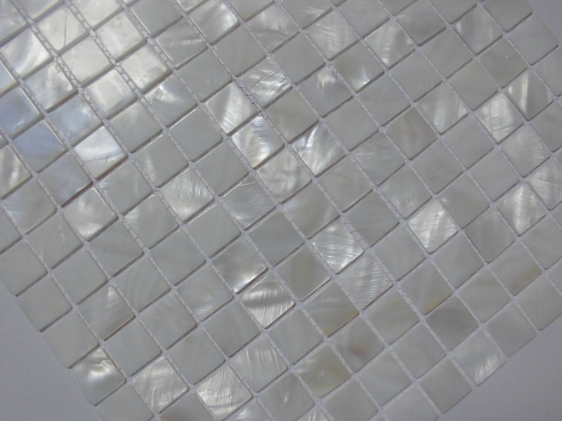 mother of pearl shell mosaic tile details