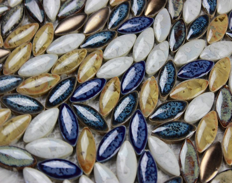 porcelain mosaic tile kitchen backsplash 