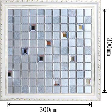 dimensions of the glass mosaic  tile backsplash wall stickers diamond - 10100