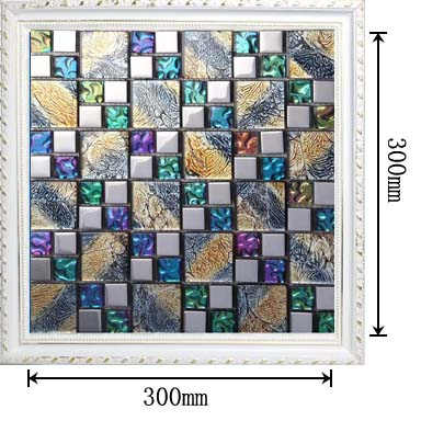 dimensions of the glass mosaic tile backsplash wall sticers -D1391