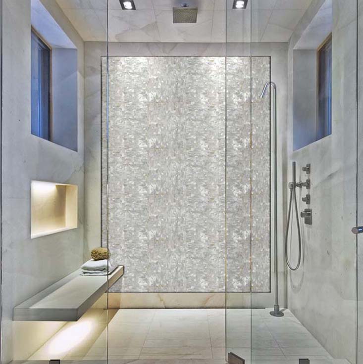 mother of pearl tile for shower wall sticker - st077