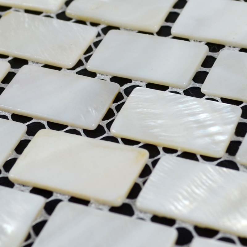 Wholesale Natural White Mother of Pearl Tile Sheets Subway Shell Mosaic ...