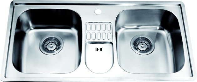 top mount kitchen sink 304 stainless steel chrome nickel - ch365